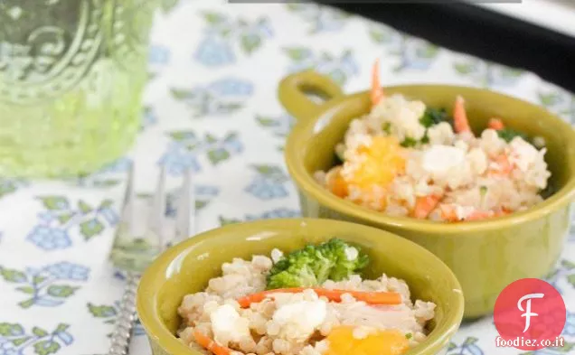 Insalata di quinoa di pollo al mango