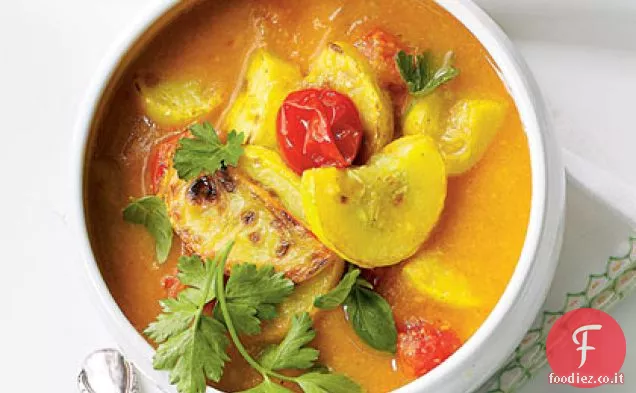 Zucca gialla e curry stufato