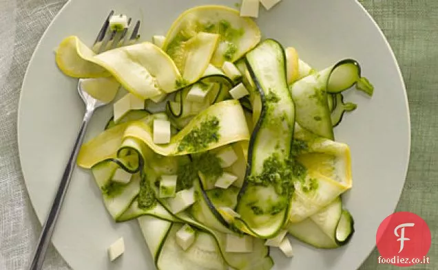 Zucchine marinate e insalata di zucca gialla