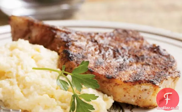 Barbecue-strofinato braciole di maiale