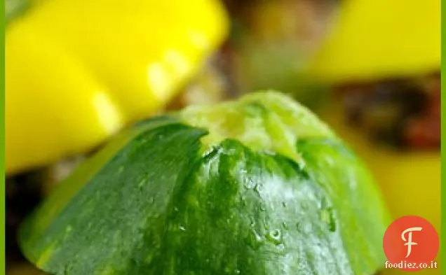Piccole Zucchine Ripiene con Riso Nero e Origano