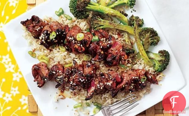 Spiedini di bistecca Teriyaki alla griglia