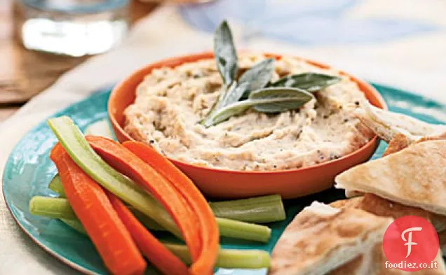 Salsa di fagioli bianchi con Rosmarino e Salvia