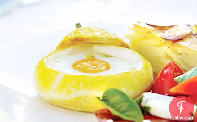 Zucca di Pattypan con uova