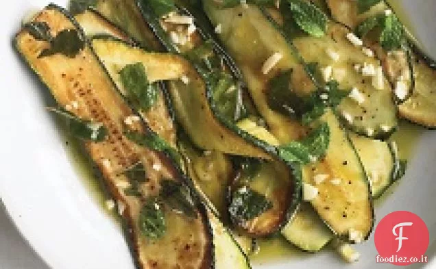 Zucchine marinate con menta