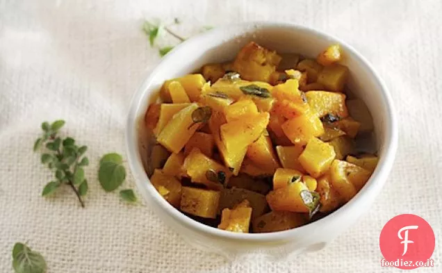 Zucca con burro marrone e Origano