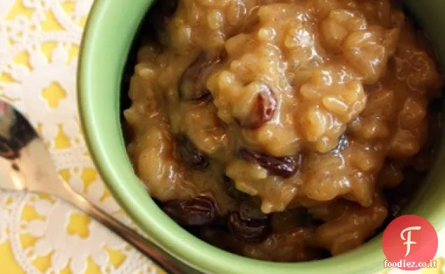 Budino di riso vegan zabaione