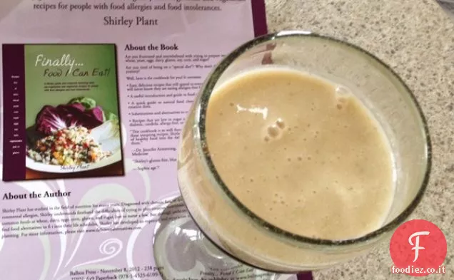 Frullato di pesca senza latticini