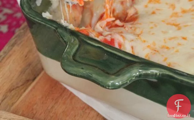Aglio Parmigiano stile purè di patate al forno