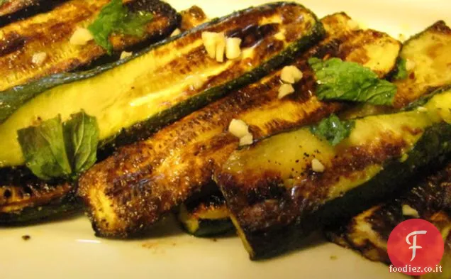 Zucchine marinate con menta