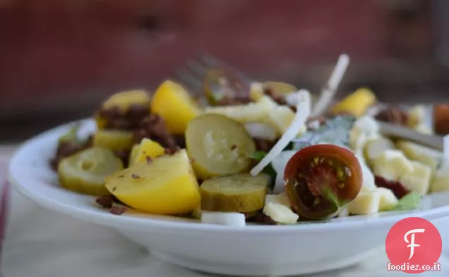 La mia cena super-semplice e mai fallita: insalate di hamburger