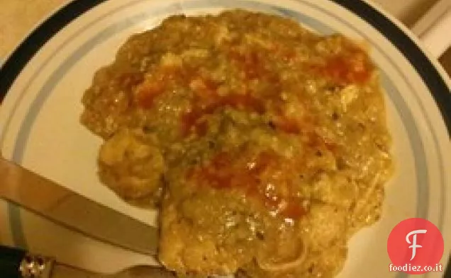 Pollo fornello lento con ripieno