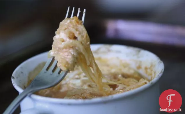 Zucca di Spaghetti al Forno di Jordana con Pomodoro e Ricotta