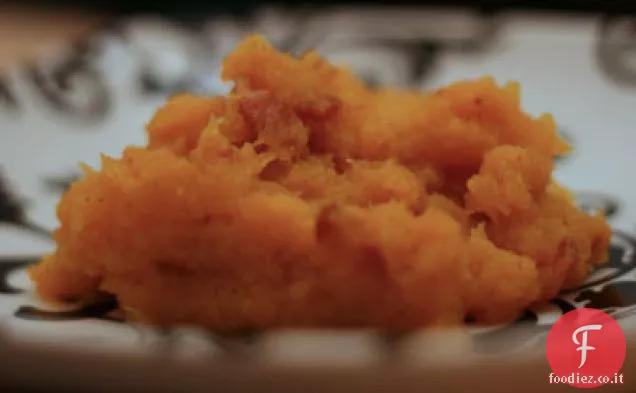 Zucca al burro con pancetta d'acero