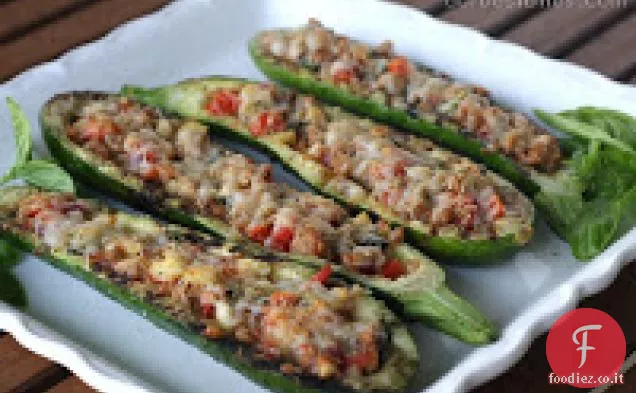 Zucchine ripiene grigliate