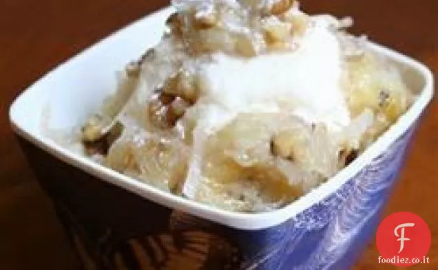 Caldo tropicale banana gelato Topping