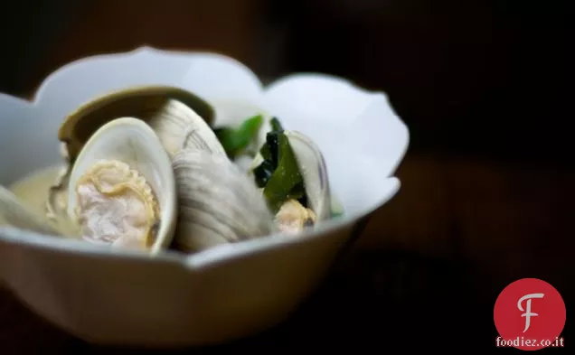 a: zuppa di miso con vongole