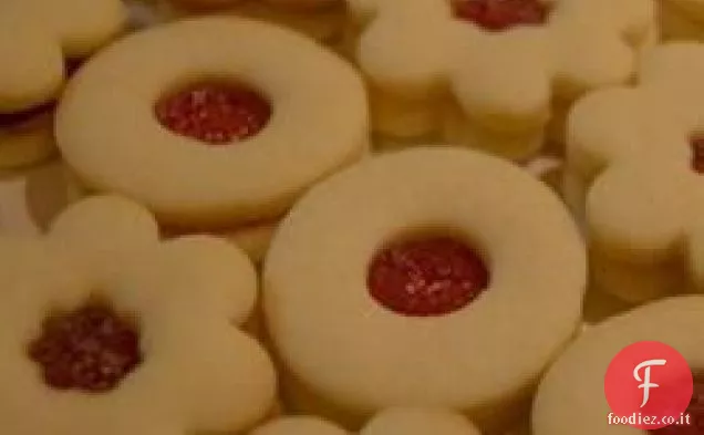 Senza zucchero panna acida Linzer biscotti