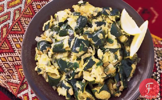 Purè di zucchine con cipolle, aglio e menta