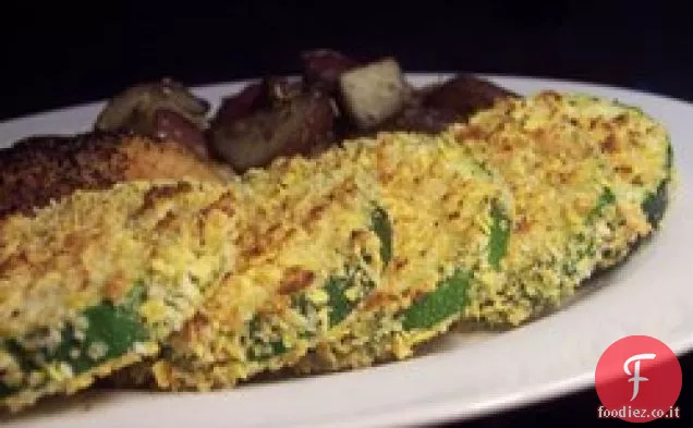 Patatine di zucchine al forno