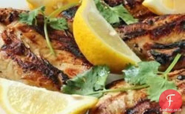 Petto di pollo all'aglio in stile greco