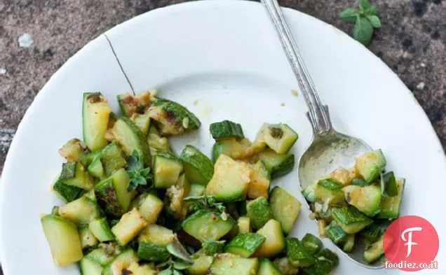Zucchine con Aglio fresco e Origano