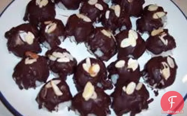 Mandorle Cocco cioccolato biscotto palle