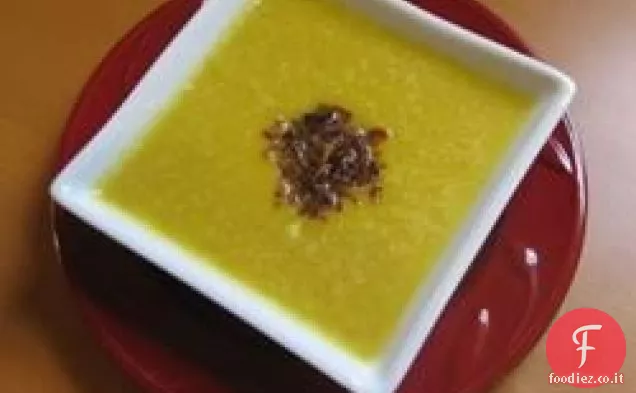 Zuppa di zucca al curry e pere