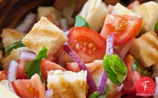 Insalata di Panzanella al formaggio grigliato...e ancora Cucina in TV!