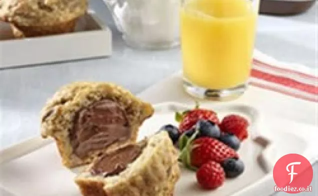 Muffin per la colazione al latticello di banana conditi con NUTELLA®