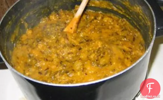 Riso selvatico al curry e zuppa di zucca
