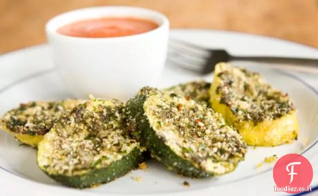 Zucca in crosta di parmigiano