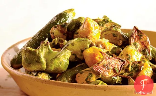Zucche Estive Arrosto con Gremolata di Cappero