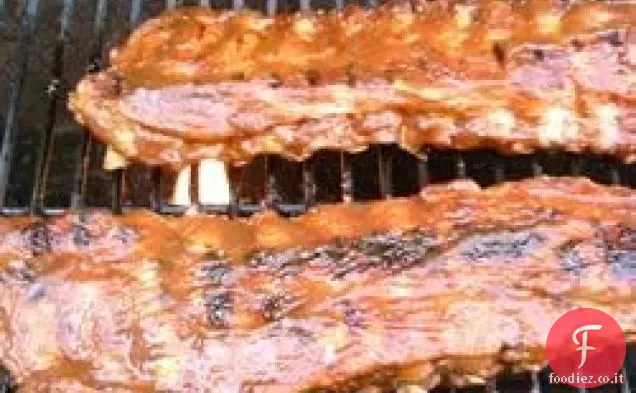 Mela e salsa barbecue Bambino indietro Ribs