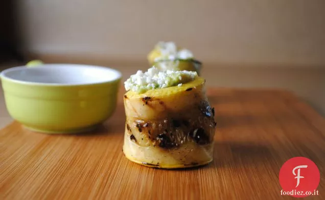 Miele Balsamico Zucchine Grigliate con Avocado e Feta