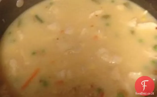Zuppa di verdure di pollo cremoso
