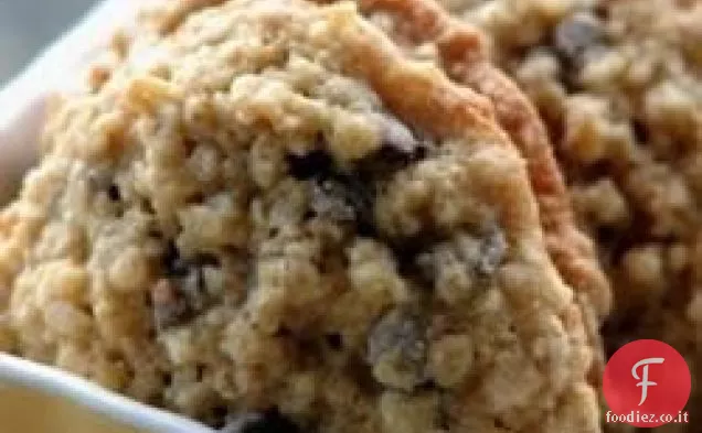 Biscotti di farina d'avena con gocce di cioccolato gommoso