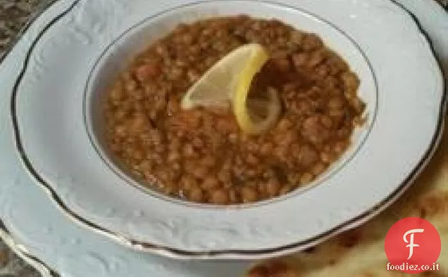 Zuppa di lenticchie con Limone
