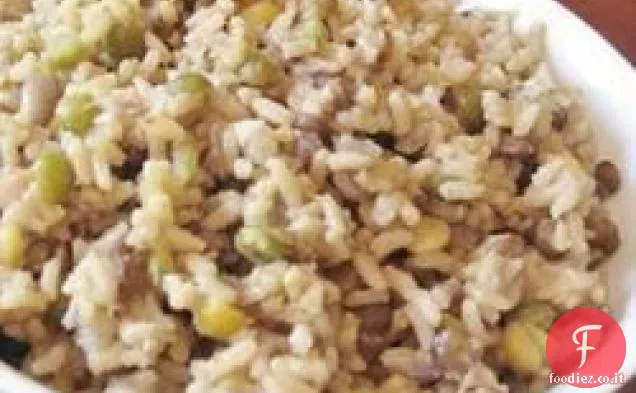 Riso integrale e lenticchie (Majadara)