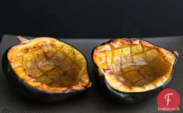 Classica zucca ghianda al forno