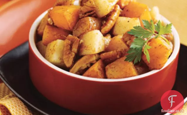 Zucca arrosto con mele