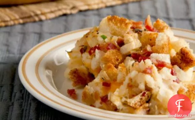 Patate al formaggio e pancetta”Brown Betty