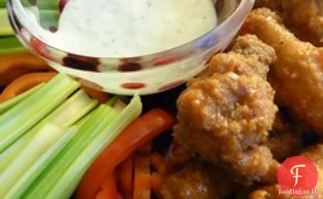 Ali di pollo di bufalo in stile ristorante