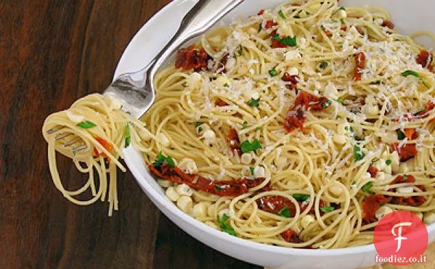 Mais fresco e pomodoro essiccato al sole Angel Hair Pasta