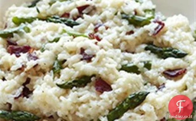 Risotto con Asparagi e Pancetta di Bisonte