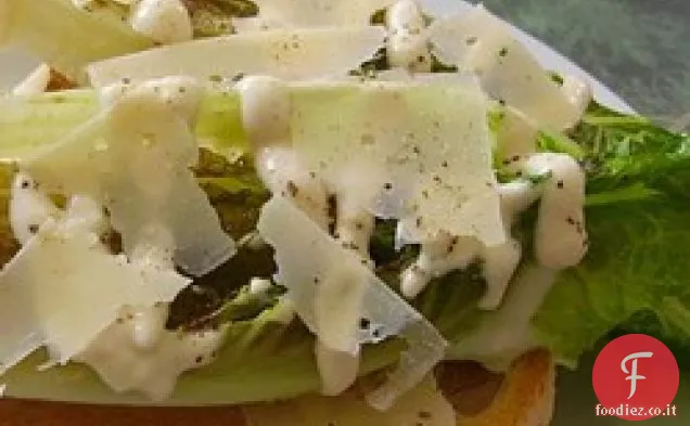 Coltello e forchetta Insalata Caesar alla griglia