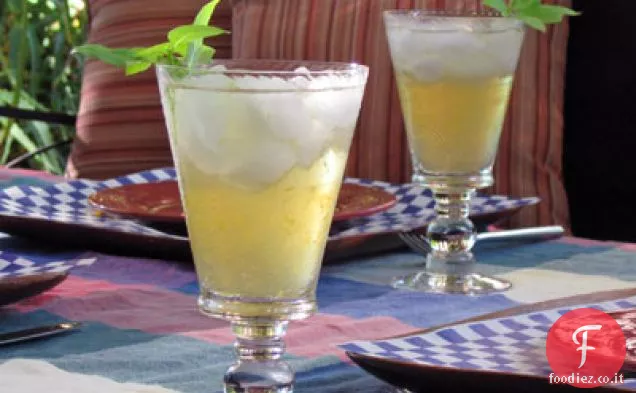 Punch al rum al basilico arancione