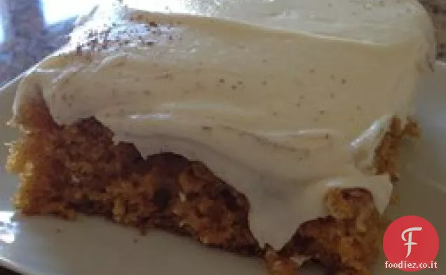 Barrette di zucca con glassa di crema di formaggio
