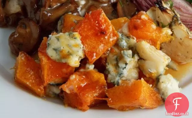 Zucca Arrosto Con Gorgonzola e Sciroppo d'Acero