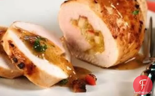 Petto di pollo ripieno di mele